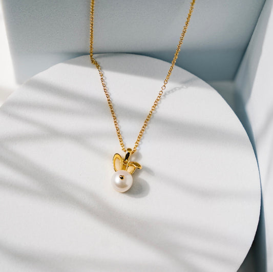 Bunny Pearl Necklace